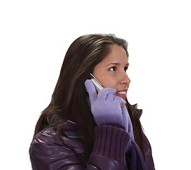 Image showing Woman on the phone