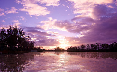 Image showing river murray sunset