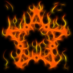 Image showing Abstract of mystery pentagram-symbol