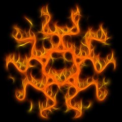 Image showing Abstract of mystery pentagram-symbol