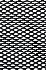 Image showing Metal grid over white background