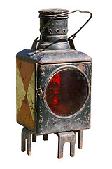 Image showing Ancient miners lamp