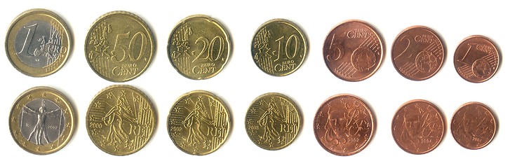 Image showing Euro coins