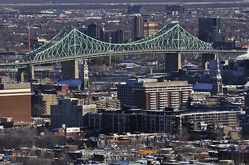 Image showing Jacques Cartier bridge, Montreal.