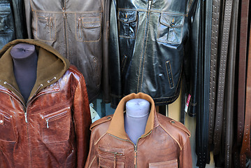 Image showing Leather Jackets and Belts