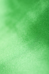 Image showing green silk