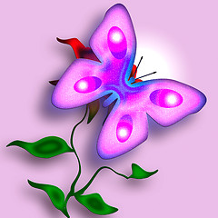 Image showing Tender Pink Butterfly