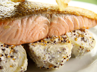 Image showing Crispy Skin Salmon