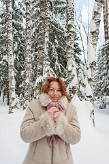 Image showing Woman in forest