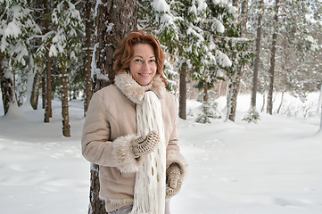 Image showing Woman in forest