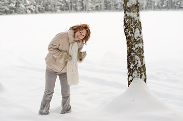 Image showing Woman in forest