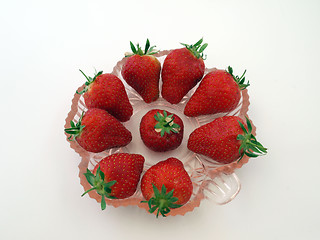 Image showing Fresh organic strawberries.