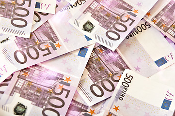 Image showing euro bank notes