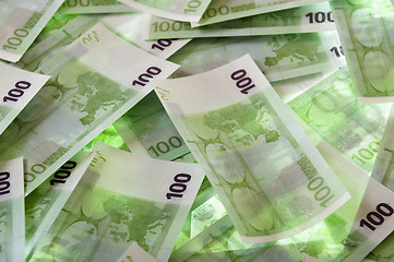 Image showing euro banknotes