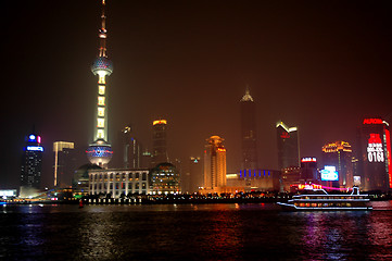 Image showing Bund view in Shanghai