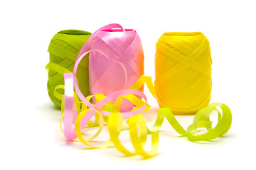 Image showing Colorful ribbons