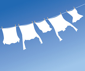 Image showing White laundry