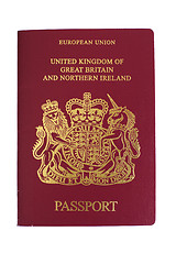 Image showing british passport