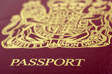 Image showing british passport