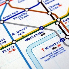 Image showing Tube map of London underground