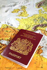 Image showing british passport