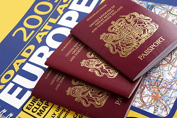 Image showing british passport