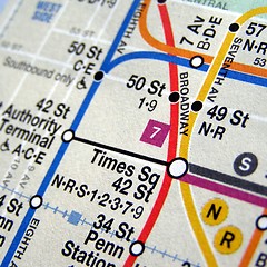 Image showing New York subway map