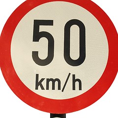 Image showing Speed limit sign