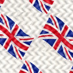 Image showing UK Flag background