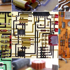 Image showing Printed circuits collage