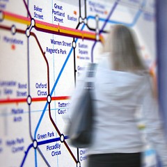 Image showing Girl in the tube