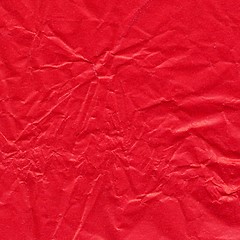 Image showing Red rippled paper