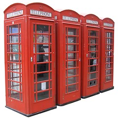 Image showing London telephone box