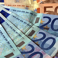 Image showing Euro notes