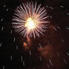 Image showing Fireworks background