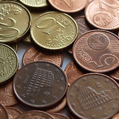 Image showing Euro coins