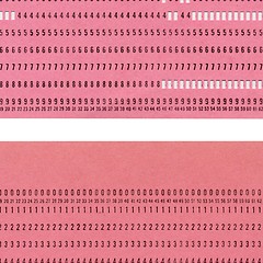 Image showing Punched card