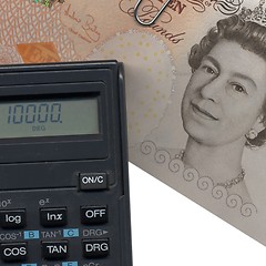 Image showing Money with calculator