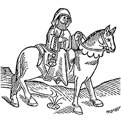 Image showing The Prioress from Canterbury Tales