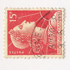 Image showing French stamp