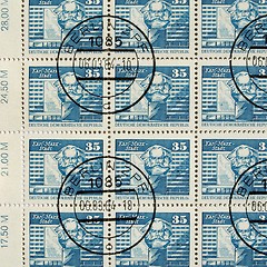 Image showing German DDR stamps