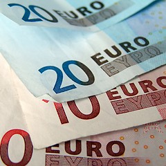 Image showing Euro notes