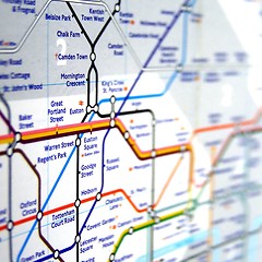 Image showing Tube map of London underground