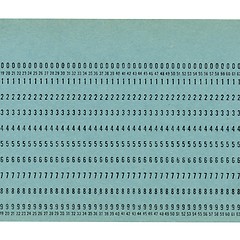 Image showing Punched card