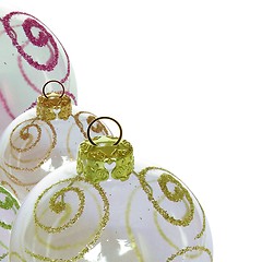 Image showing Christmas baubles