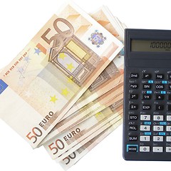 Image showing Money with calculator