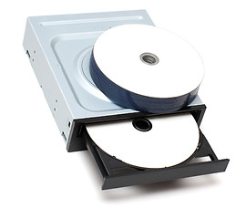 Image showing Drive and recordable disks