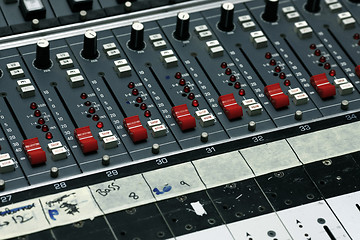 Image showing Detail from a recording studio