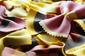 Image showing Close-up of colorful pasta