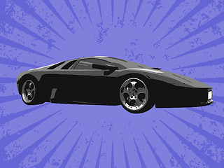 Image showing Vector supercar